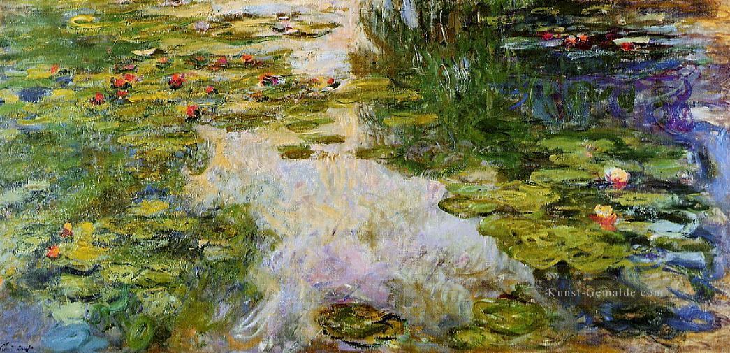 Wasserlilien X Claude Monet Blumen impressionistische Ölgemälde